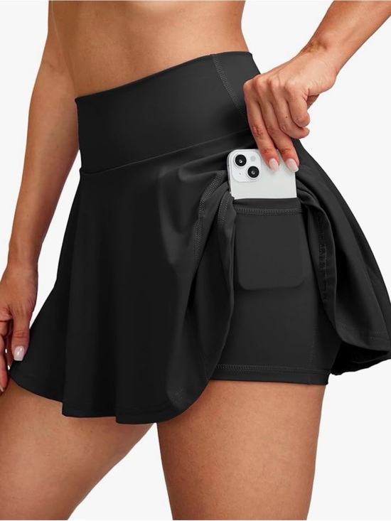 Santiny Dresses & Skirts - 🏸🥊🚴‍♂️⛸️Santiny Black Athletic Skater Skirt with Built-In Shorts